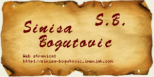 Siniša Bogutović vizit kartica